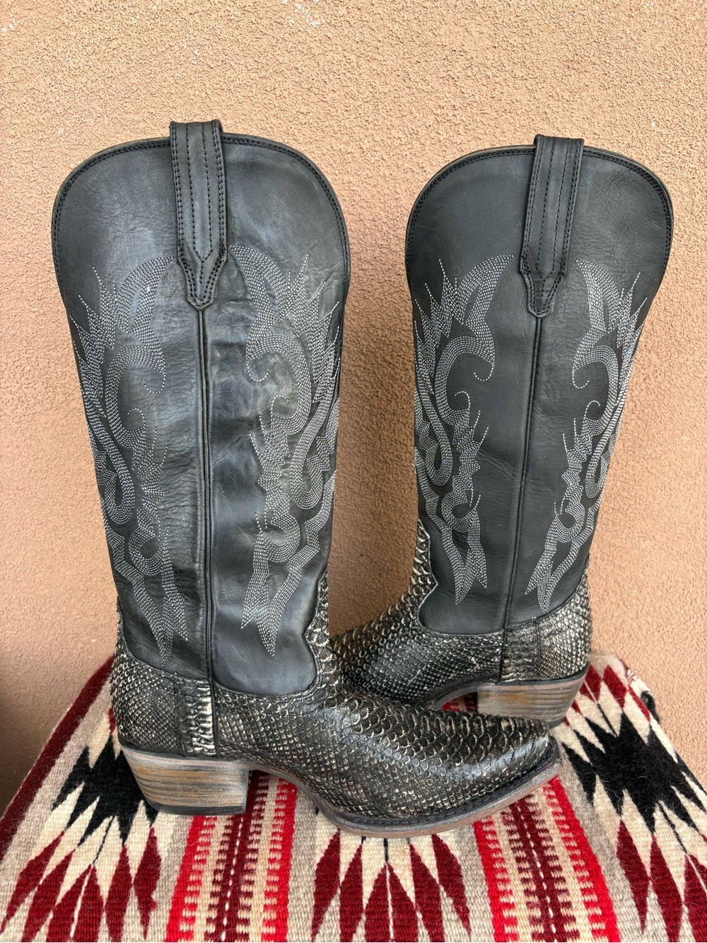 Freebird by Steven Black/Grey Python Western Boot - Picture 8 of 13